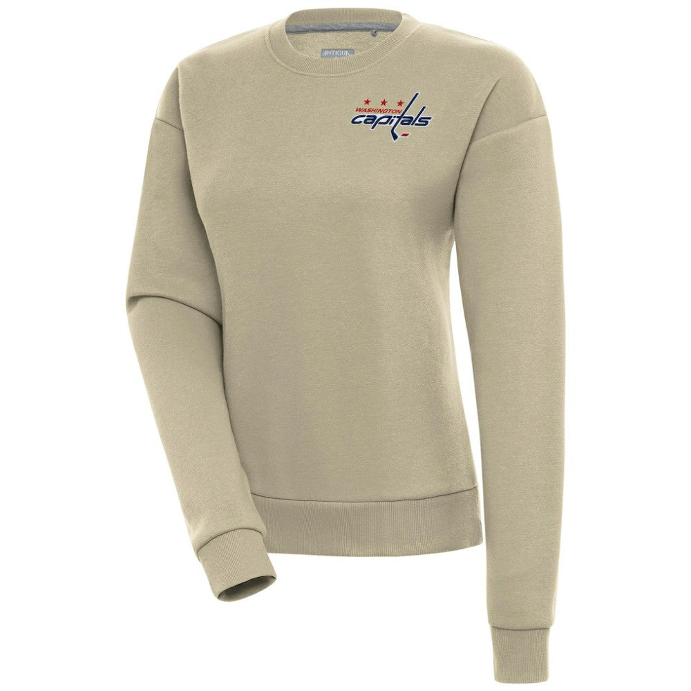 Washington Capitals Antigua Women's Victory Pullover Sweatshirt - Khaki - NHL