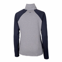Milwaukee Brewers Cutter & Buck Women's DryTec Forge Tonal Stripe Half-Zip Top - MLB