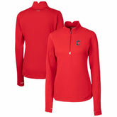 Cleveland Guardians Cutter & Buck Women's DryTec Traverse Stretch Quarter-Zip Pullover Top - MLB