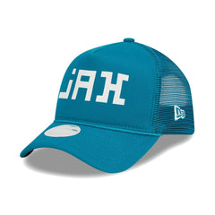 Jacksonville Jaguars New Era Women's McGee Trucker 9FORTY Adjustable Hat Teal | NFL