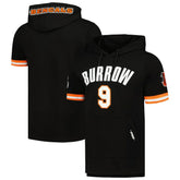 Joe Burrow Cincinnati Bengals Pro Standard Player Name & Number Hoodie T-Shirt Black | NFL