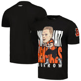 Joe Burrow Cincinnati Bengals Pro Standard Avatar Remix Player Graphic T-Shirt Black | NFL