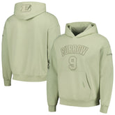 Joe Burrow Cincinnati Bengals Pro Standard Player Name & Number Pullover Hoodie Light Green | NFL