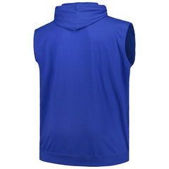 Philadelphia 76ers Big & Tall Jersey Muscle Pullover Hoodie Royal - NBA