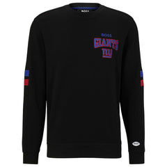 New York Giants BOSS X NFL Drive Crew Neck Pullover Sweatshirt Black/Royal | NFL