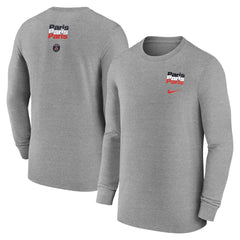 Paris Saint-Germain Legend Long Sleeve T-Shirt Heather Gray | Nike