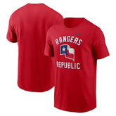 Texas Rangers Nike Lone Star Flag Hometown T-Shirt - MLB
