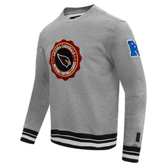 Arizona Cardinals Pro Standard Crest Emblem Pullover Sweatshirt Heather Gray | NFL