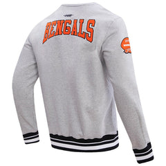 Cincinnati Bengals Pro Standard Crest Emblem Pullover Sweatshirt Heather Gray | NFL