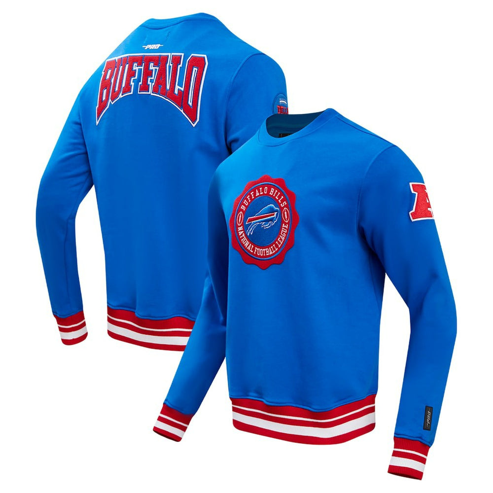 Buffalo Bills Pro Standard Crest Emblem Pullover Sweatshirt Royal | NFL