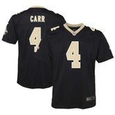 Derek Carr New Orleans Saints Youth Game Jersey Black | Nike for Sale