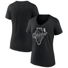 Chicago White Sox Women's Hometown Sox State V-Neck T-Shirt - MLB