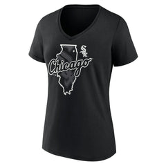 Chicago White Sox Women's Hometown Sox State V-Neck T-Shirt - MLB