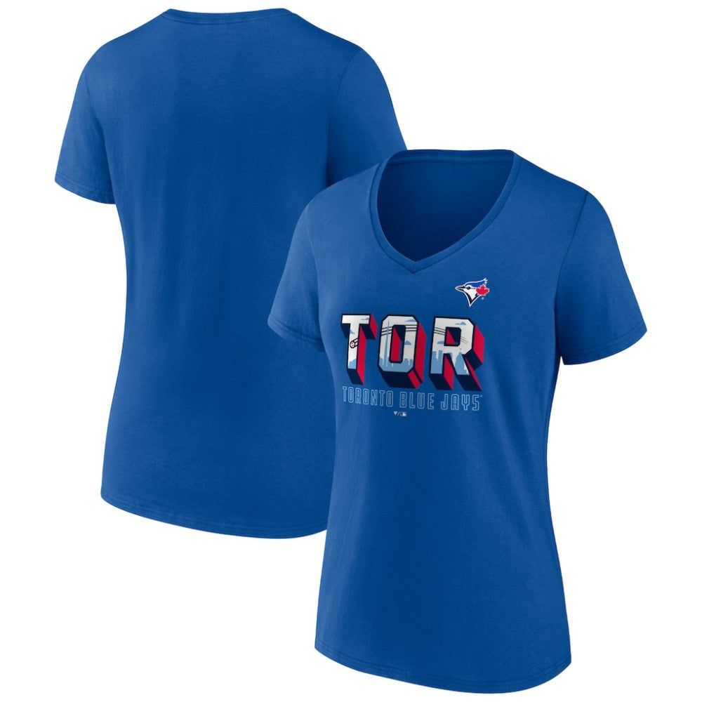 Toronto Blue Jays Women's Hometown In The 416 V-Neck T-Shirt - MLB