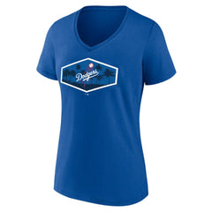 Los Angeles Dodgers Women's Hometown Scoreboard V-Neck T-Shirt - MLB
