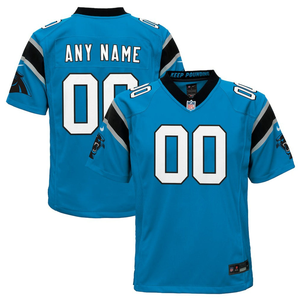 Carolina Panthers Youth Alternate Custom Game Jersey Blue | Nike for Sale