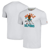 Jaylen Waddle Miami Dolphins Homage Unisex Caricature Player Tri-Blend T-Shirt Anthracite | NFL