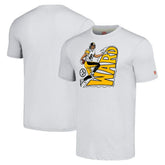 Hines Ward Pittsburgh Steelers Homage Unisex Caricature Retired Player Tri-Blend T-Shirt Ash | NFL