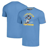 LaDainian Tomlinson Los Angeles Chargers Homage Unisex Unisex Caricature Retired Player Tri-Blend T-Shirt Powder Blue | NFL