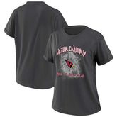 Arizona Cardinals WEAR by Erin Andrews Women's Boyfriend T-Shirt Charcoal | NFL