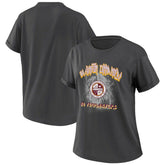 Washington Commanders WEAR by Erin Andrews Women's Boyfriend T-Shirt Charcoal | NFL
