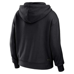 New Orleans Saints WEAR by Erin Andrews Women's Plus Size Color Block Full-Zip Hoodie Black/White | NFL