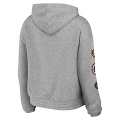 Cincinnati Bengals WEAR by Erin Andrews Women's Full-Zip Hoodie Heather Gray | NFL