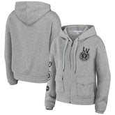 Las Vegas Raiders WEAR by Erin Andrews Women's Full-Zip Hoodie Heather Gray | NFL