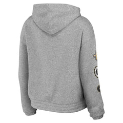 New Orleans Saints WEAR by Erin Andrews Women's Full-Zip Hoodie Heather Gray | NFL