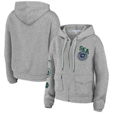 Seattle Seahawks WEAR by Erin Andrews Women's Full-Zip Hoodie Heather Gray | NFL