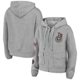 Tampa Bay Buccaneers WEAR by Erin Andrews Women's Full-Zip Hoodie Heather Gray | NFL