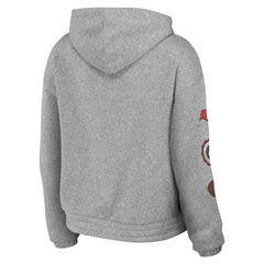 Tampa Bay Buccaneers WEAR by Erin Andrews Women's Full-Zip Hoodie Heather Gray | NFL