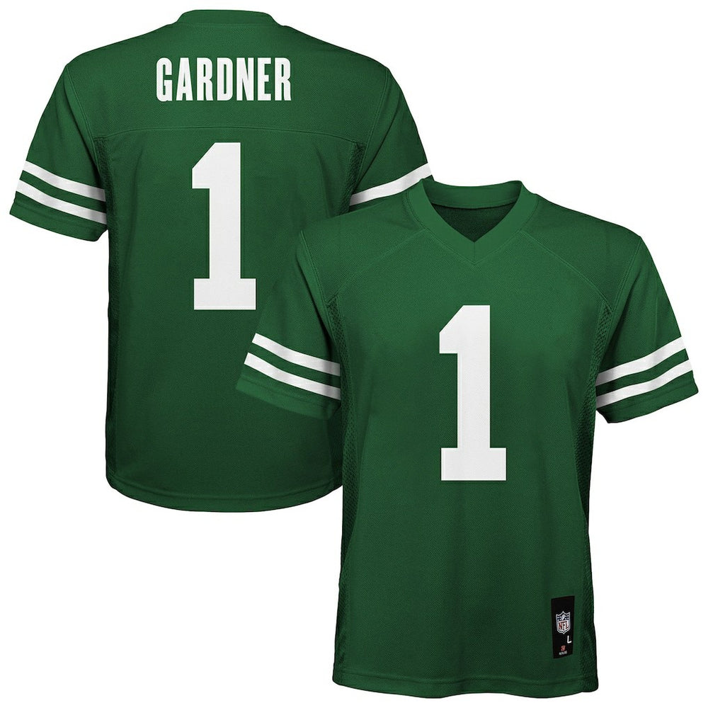 Ahmad Sauce Gardner New York Jets Youth Replica Player Jersey Green | NFL