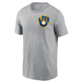 Milwaukee Brewers Nike Cooperstown Collection Large Logo 2-Hit T-Shirt - MLB