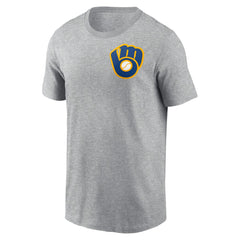 Milwaukee Brewers Nike Cooperstown Collection Large Logo 2-Hit T-Shirt - MLB