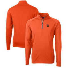 Detroit Tigers Cutter & Buck Adapt Eco Knit Stretch Recycled Quarter-Zip Pullover Top - MLB