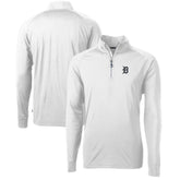 Detroit Tigers Cutter & Buck Adapt Eco Knit Stretch Recycled Quarter-Zip Pullover Top - MLB