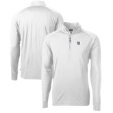 New York Yankees Cutter & Buck Adapt Eco Knit Stretch Recycled Quarter-Zip Pullover Top - MLB