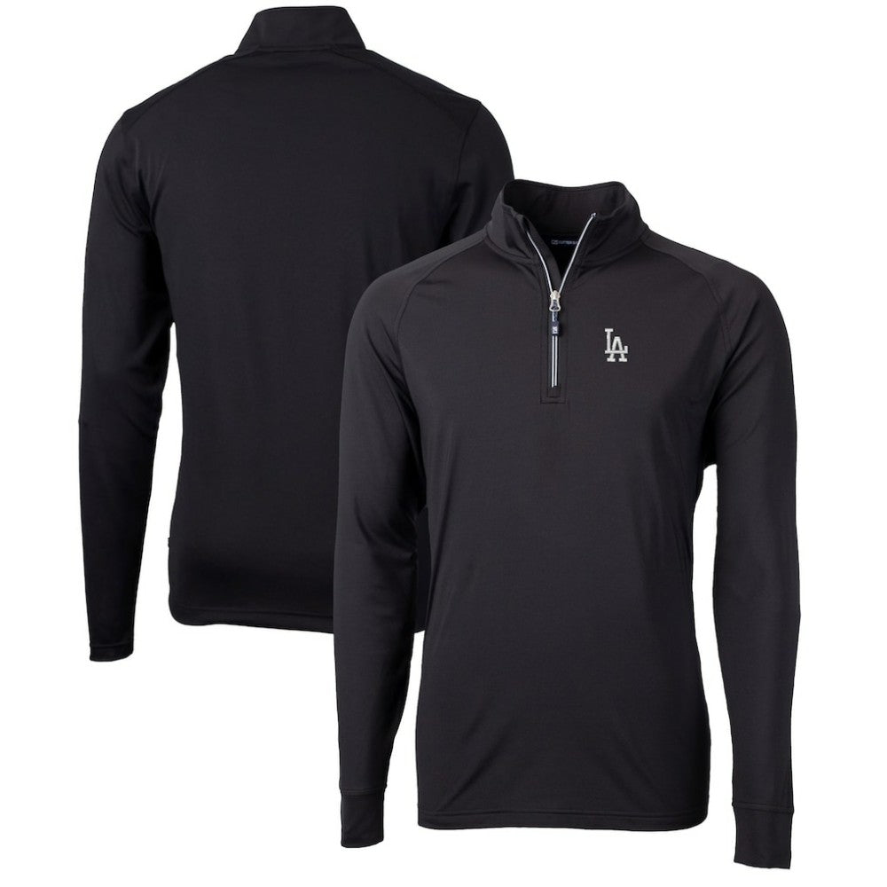 Los Angeles Dodgers Cutter & Buck Adapt Eco Knit Stretch Recycled Quarter-Zip Pullover Top - MLB