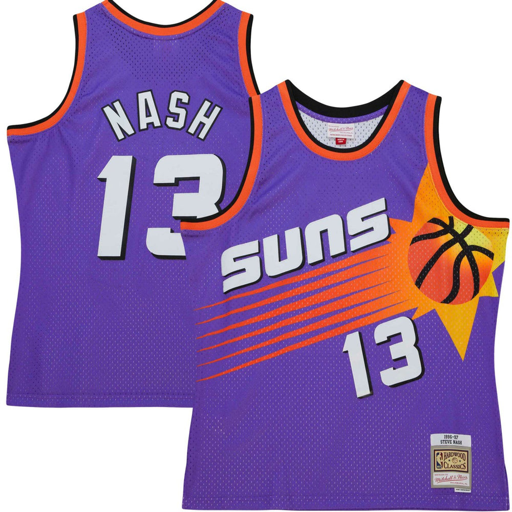 Steve Nash Phoenix Suns Hardwood Classics 1996/97 Tropical Swingman Jersey Purple - NBA