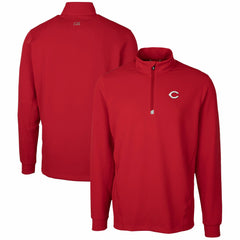 Cincinnati Reds Cutter & Buck Traverse Stretch Quarter-Zip Pullover Top - MLB