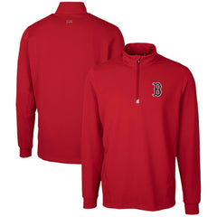 Boston Red Sox Cutter & Buck Traverse Stretch Quarter-Zip Pullover Top - MLB