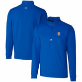 New York Mets Cutter & Buck Traverse Stretch Quarter-Zip Pullover Top - MLB