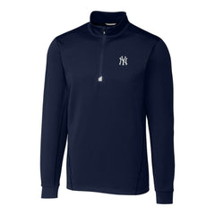 New York Yankees Cutter & Buck Traverse Stretch Quarter-Zip Pullover Top - MLB