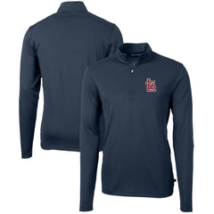 St. Louis Cardinals Cutter & Buck Virtue Eco Pique Recycled Quarter-Zip Pullover Top - MLB