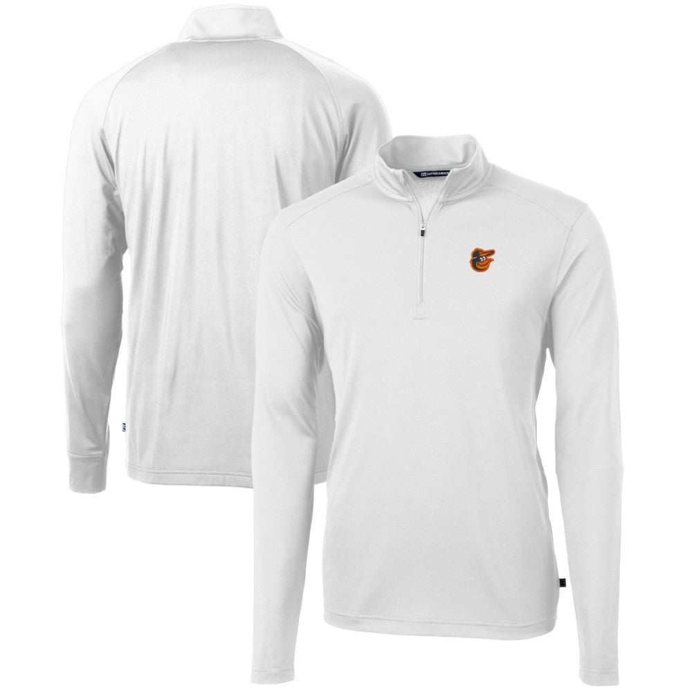Baltimore Orioles Cutter & Buck Virtue Eco Pique Recycled Quarter-Zip Pullover Top - MLB