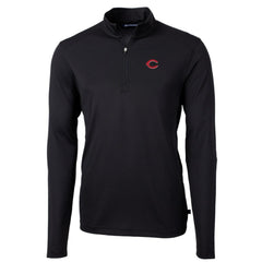 Cincinnati Reds Cutter & Buck Virtue Eco Pique Recycled Quarter-Zip Pullover Top - MLB