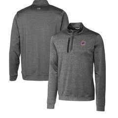 Chicago Cubs Cutter & Buck Stealth Heathered Quarter-Zip Pullover Top - MLB