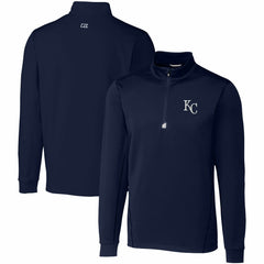 Kansas City Royals Cutter & Buck Big & Tall Traverse Stretch Quarter-Zip Pullover Top - MLB