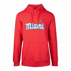 Miami Marlins Levelwear City Connect Podium Core Logo Pullover Hoodie - MLB